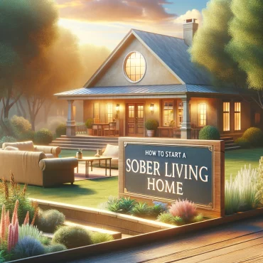 A photo-realistic image for your blog post about 'Socially Conscious Investing: How to Start a Sober Living Home'. The image depicts a welcoming home that represents a sober living facility, designed to convey a sense of community, support, and the positive impact of socially conscious investment.